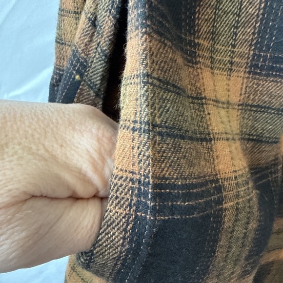 Blooming Jelly NWT Flannel Plaid Button Down Pocket Tunic Shirt Dress M Boho - Picture 6 of 10
